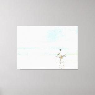Boy on Bicycle Canvas Print
