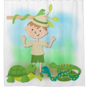Boy on Reptile Safari Hike