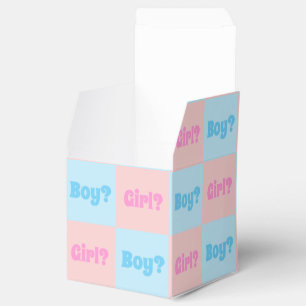 Boy or Girl Gender Reveal Favor Box