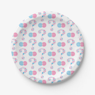 Boy or Girl Gender Reveal  Paper Plate