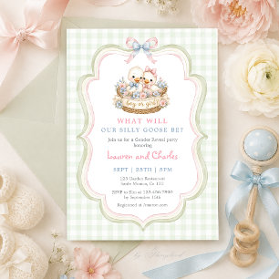 Boy or Girl Silly Goose Gender Reveal  Invitation