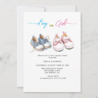 Boy or Girl sneakers Gender Reveal Party 