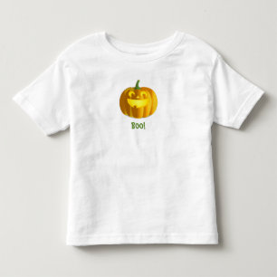 Boy or Girl Toddler Halloween Pumpkin T-Shirt