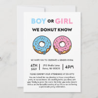 Boy or Girl We Doughnut Know Gender Reveal Brunch