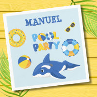 BOY ORCA INFLATABLE POOL PARTY