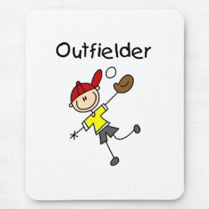 Boy Outfielder Mouse Pad