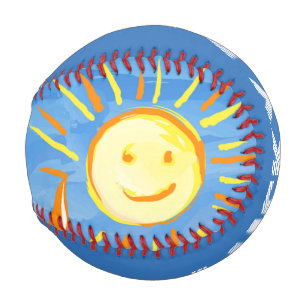 Boy Painting Skies Baseball