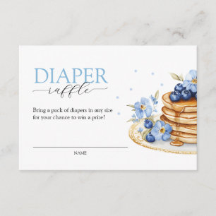 Boy Pancake Baby Brunch Diaper Raffle Baby Shower Enclosure Card