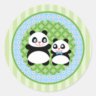 Boy Panda Bear Sticker