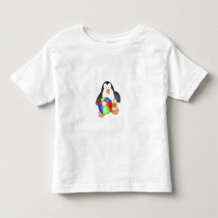Boy Penguin at the Beach Toddler T-shirt