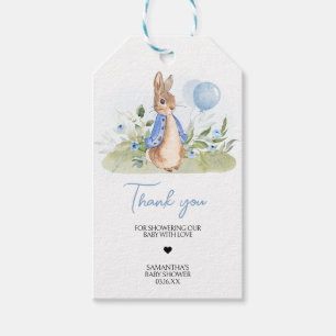 Boy Peter Rabbit Baby Shower Favour Tags