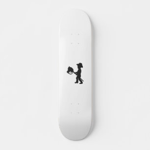 Boy Playing Cowboy - Choose background color Skateboard