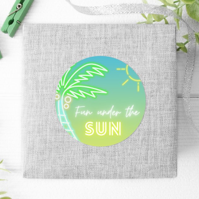 Boy Pool Party  Classic Round Sticker (Boy Pool Party Classic Round Sticker)