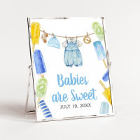 Boy Popsicle Baby Shower Babies are Sweet