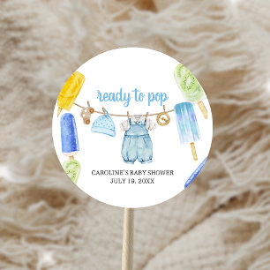 Boy Popsicle Baby Shower Favour Tags