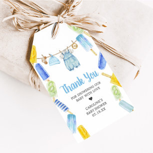 Boy Popsicle Baby Shower Favour Tags