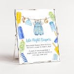 Boy Popsicle Baby Shower Late Night Diapers Poster<br><div class="desc">Make your event special with this Popsicle Baby Shower with our cute and lovely printable Late Night Diapers Sign featuring adorable Baby Clothes Baby Shower theme. Download,  personalize,  and create lasting memories with this perfect touch for your joyous celebration!
 
BS1076</div>