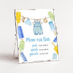 Boy Popsicle Baby Shower Mom Osa Bar Poster<br><div class="desc">Make your event special with this Popsicle Baby Shower with our cute and lovely printable Mom Osa Bar Sign featuring adorable Baby Clothes Baby Shower theme. Download,  personalize,  and create lasting memories with this perfect touch for your joyous celebration!
 
BS1076</div>