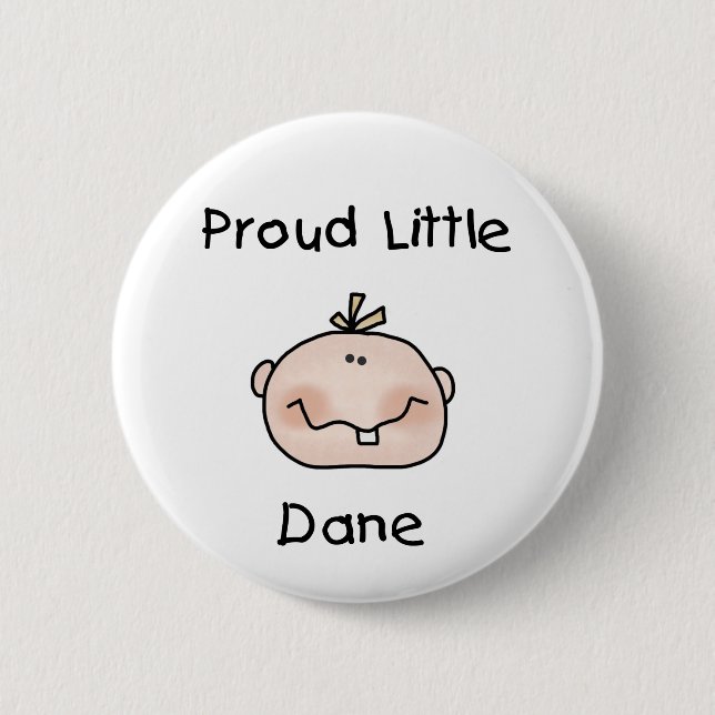 Boy Proud Danish Baby 2 Inch Round Button (Front)