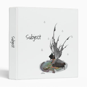 Boy Rain Fairy With Frog Binder