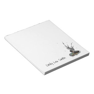 Boy Rain Fairy With Frog Notepad