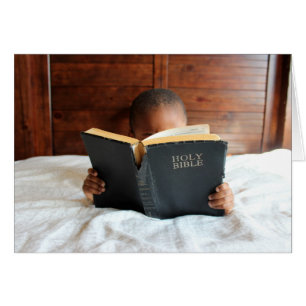 Boy Reading the Holy Bible