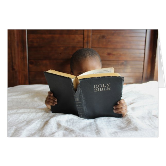 Boy Reading the Holy Bible (Front Horizontal)