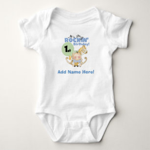 Boy Rockin' First Birthday Tshirt