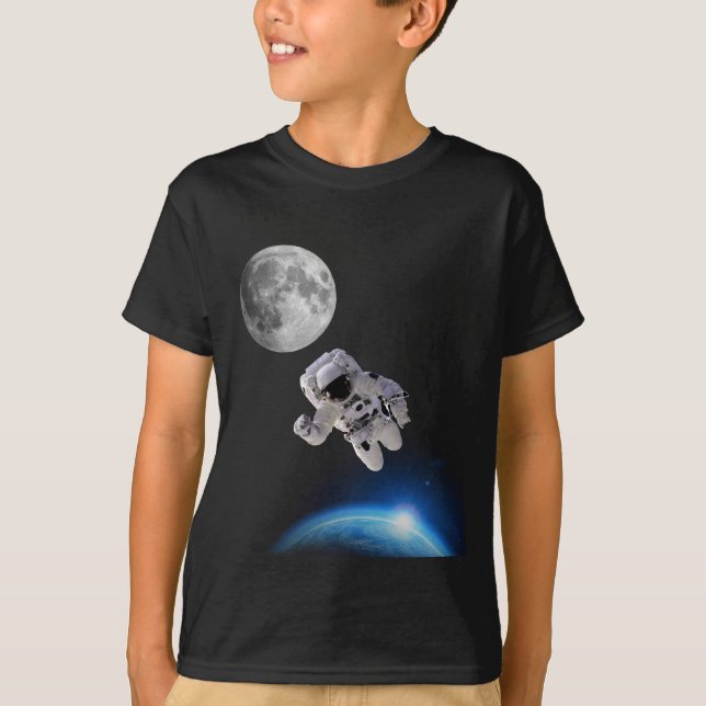 Boy’s Astronaut in Space T-Shirt (Front)