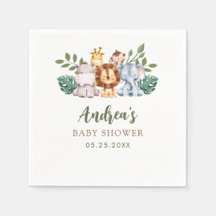 Boy Safari Jungle Baby Shower Napkins