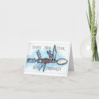 Boy Scout Knife New Years Card
