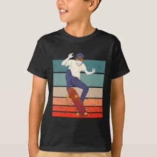 Boy Skater Boy Skateboarding Skate Culture Anime F T-Shirt