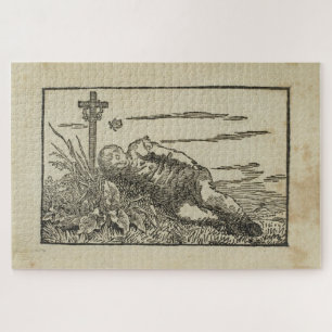 Boy Sleeping on a Grave – Caspar David Friedrich Jigsaw Puzzle