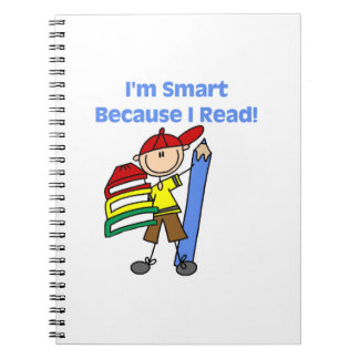 Boy Smart Because I Read Notebook