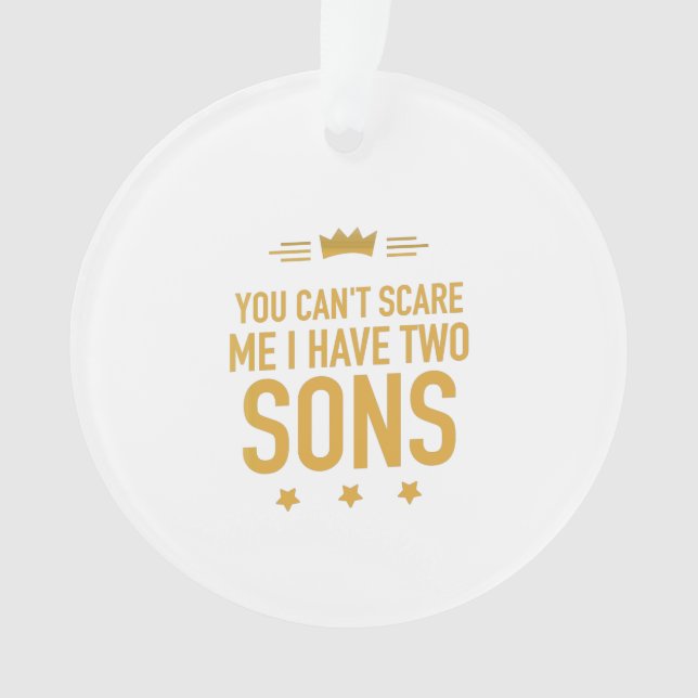 Boy son Funny mothers day gift for mother her mom Ornament (Front)
