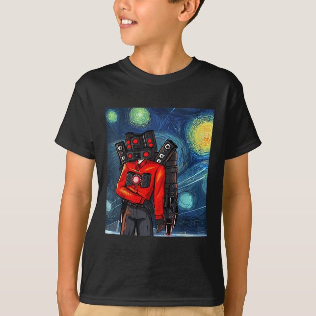 Boy Speakerman Video Game Controller Gamer  T-Shirt (Front)