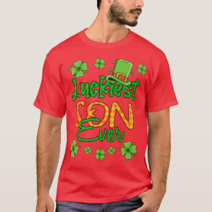 Boy St Patrick Day Luckiest Son Ever St Patricks D T-Shirt
