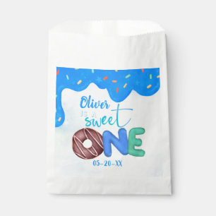 BOY Sweet One Pink Frosting First Birthday Favour Bag