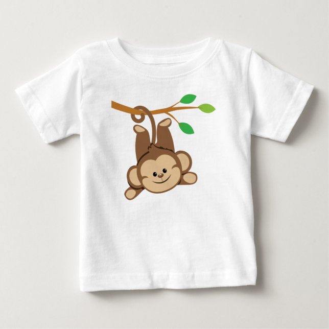 Boy Swinging Monkey Baby T-Shirt (Front)