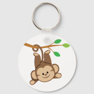 Boy Swinging Monkey Keychain