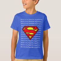 Boy T-shirt. Jesus is my favorite superhero!