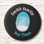 boy team gender reveal button<br><div class="desc">personalized boy team gender reveal, gender reveal</div>