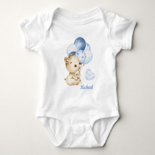 Boy Teddy Bear Baby Bear Baby Bodysuit