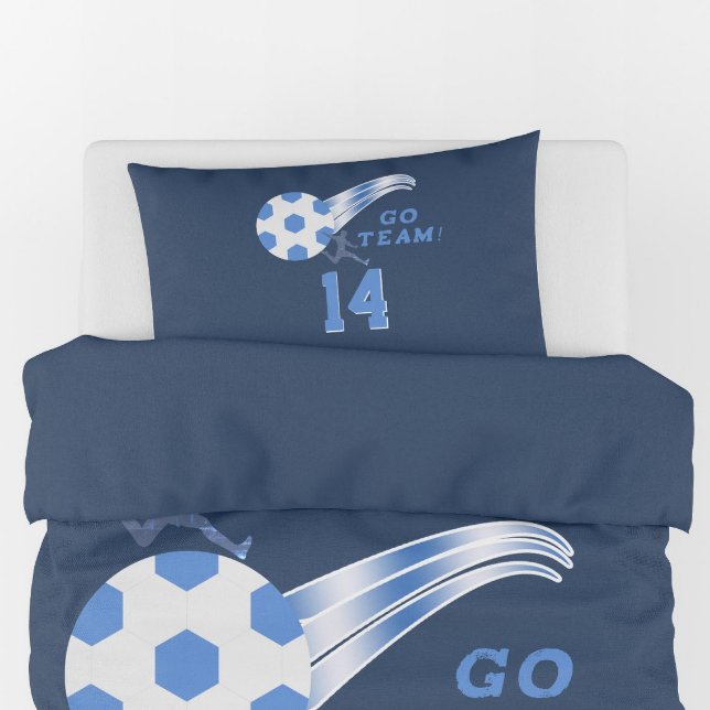 Boy Teen Soccer Ball Athlete Name Personalized Pillowcase (Creator Uploaded)