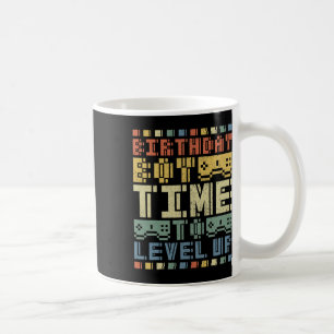 Boy Time To Level Up Teen Boys Video Gamer Birthda Coffee Mug