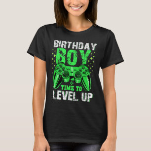 Boy Time To Level Up Video Game Birthday Boys Yout T-Shirt