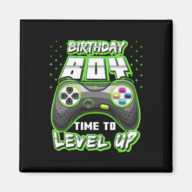Boy Time To Level Up Video Game Birthday Gamer 11  Magnet (Front)
