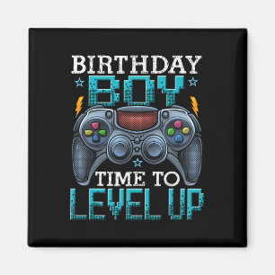 Boy Time To Level Up Video Game Birthday Gamer 12 Magnet