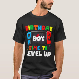 Boy Time To Level Up Video Game Birthday Gamer 4 T-Shirt
