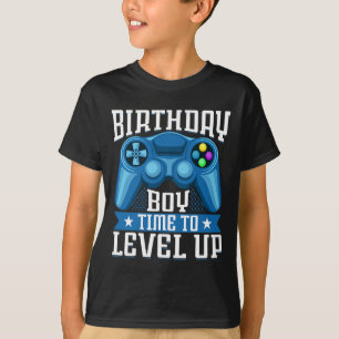 Boy Time To Level Up Video Game Birthday Gamer 7 T-Shirt